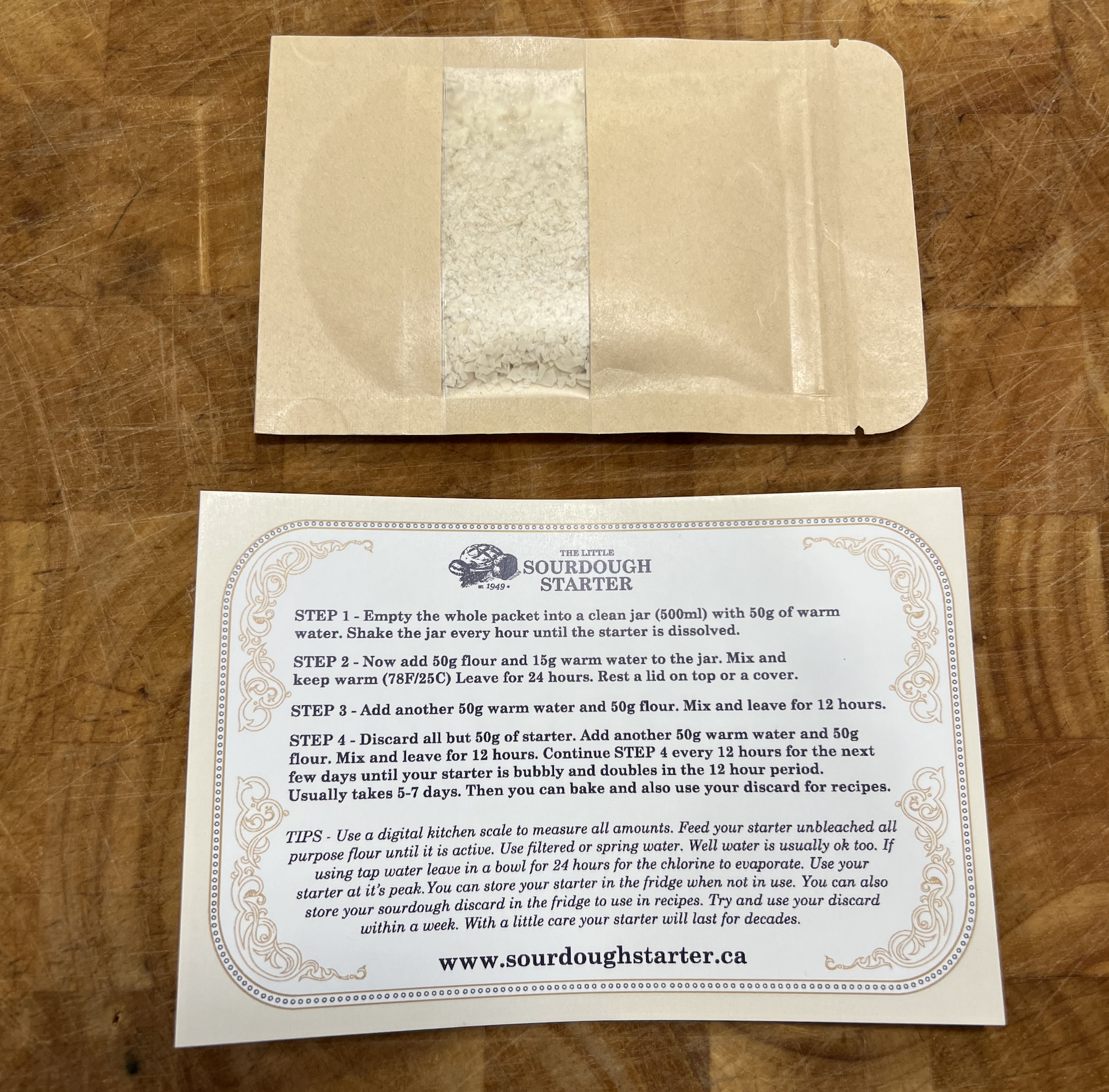 buy the little sourdough starter online in canada organic dehydrated active starter culture with free shipping canada post xpresspost 2