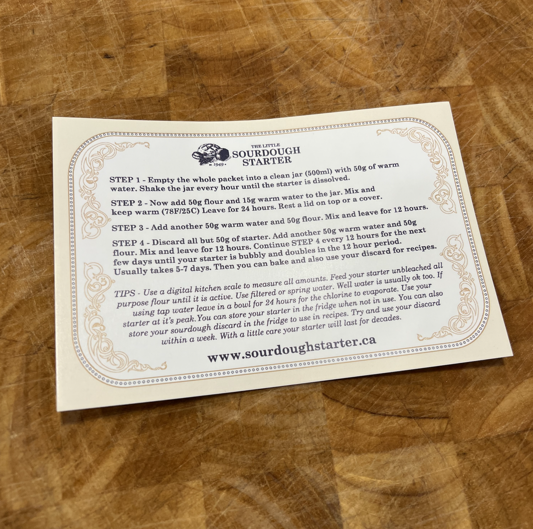 buy the little sourdough starter online in canada organic dehydrated active starter culture with free shipping canada post xpresspost 3