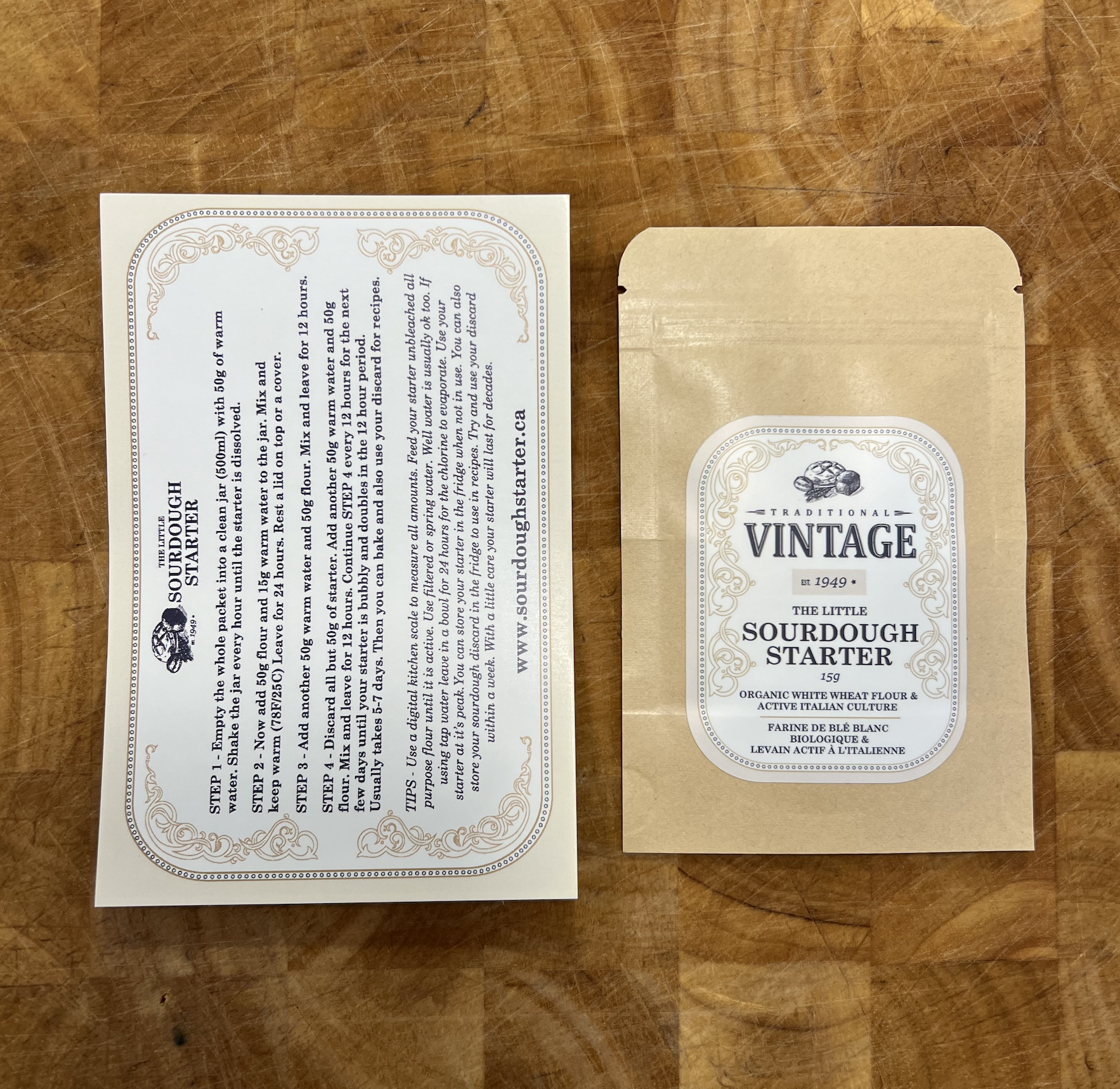 buy the little sourdough starter online in canada organic dehydrated active starter culture with free shipping canada post xpresspost